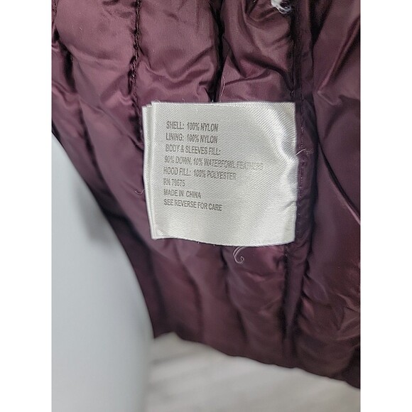 Michael Kors Jacket Womens OX Burgundy Packable Down Puffer jacket - Picture 6 of 9